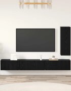 vidaXL Комплект ТВ шкаф 4 бр. 305 x 30 x 90 см Черния дъб