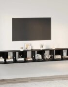 vidaXL Комплект ТВ шкаф 4 бр. 60 x 30 x 30 cm Черния дъб