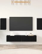 vidaXL Комплект ТВ шкаф 4 бр. 80 x 30 x 30 см Черния дъб