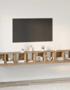 vidaXL Комплект ТВ шкаф 4 бр. Дъб Инженерна дървесина