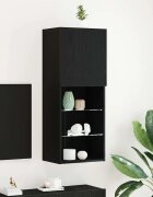 vidaXL Комплект ТВ шкаф 405 x 30 x 102 см Черния дъб