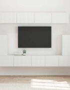 vidaXL Комплект ТВ шкаф 5 бр. Бяло Инженерна дървесина