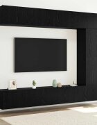 vidaXL Комплект ТВ шкаф 5 бр. Черния дъб Инженерна дървесина