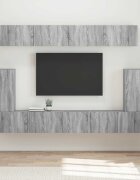 vidaXL Комплект ТВ шкаф 5 бр. Сив Сонома Инженерна дървесина