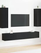 vidaXL Комплект ТВ шкаф 5 pcs Черния дъб 160 x 30 x 305 см
