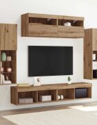 vidaXL Комплект ТВ шкаф 6 бр. дъб артизан Инженерна дървесина