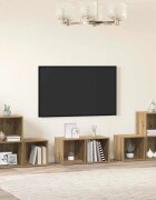 vidaXL Комплект ТВ шкаф 6 бр. Дъб Инженерна дървесина