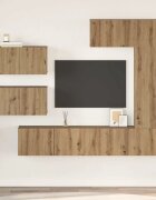 vidaXL Комплект ТВ шкаф 6 бр. Дъб Инженерна дървесина