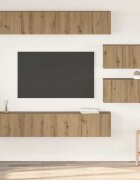 vidaXL Комплект ТВ шкаф 6 бр. Дъб Инженерна дървесина