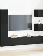vidaXL Комплект ТВ шкаф 6 pcs Черния дъб 160 x 30 x 305 см