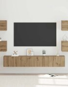 vidaXL Комплект ТВ шкаф 7 бр. Дъб Инженерна дървесина
