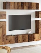 vidaXL Комплект ТВ шкаф 8 pcs Кафяво Инженерно дърво