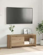 vidaXL Комплект ТВ шкаф 90 x 35 x 40 см Дъб Инженерна дървесина