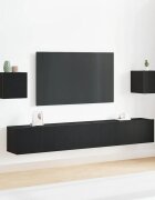 vidaXL Комплект ТВ шкаф Черния дъб 200 x 30 x 30 cm Инженерно дърво