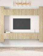 vidaXL Комплект ТВ шкафове от 10 части дъб сонома инженерно дърво