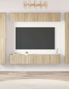 vidaXL Комплект ТВ шкафове от 10 части дъб сонома инженерно дърво