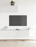 vidaXL Комплект ТВ шкафове от 3 части бял инженерно дърво