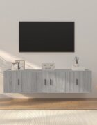 vidaXL Комплект ТВ шкафове от 3 части сив сонома инженерно дърво