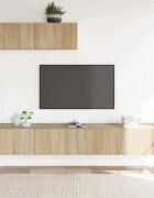 vidaXL Комплект ТВ шкафове от 3 части сонома дъб инженерно дърво