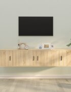 vidaXL Комплект ТВ шкафове от 3 части сонома дъб инженерно дърво