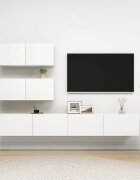 vidaXL Комплект ТВ шкафове от 4 части бял инженерно дърво
