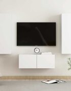 vidaXL Комплект ТВ шкафове от 4 части бял инженерно дърво