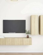 vidaXL Комплект ТВ шкафове от 4 части дъб сонома инженерно дърво
