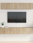 vidaXL Комплект ТВ шкафове от 5 части сонома дъб инженерно дърво