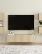 vidaXL Комплект ТВ шкафове от 6 части дъб сонома инженерно дърво