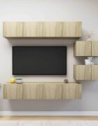 vidaXL Комплект ТВ шкафове от 6 части дъб сонома инженерно дърво