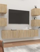 vidaXL Комплект ТВ шкафове от 6 части сонома дъб инженерно дърво