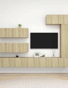 vidaXL Комплект ТВ шкафове от 7 части дъб сонома инженерно дърво
