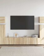 vidaXL Комплект ТВ шкафове от 8 части дъб сонома инженерно дърво