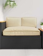 vidaXL Комплект възглавници Оксфордска тъкан Бежово 120 x 80 x 52 см