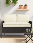 vidaXL Комплект възглавници Оксфордска тъкан Крем 120 x 50 x 52 см