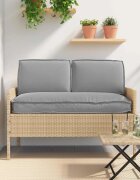 vidaXL Комплект възглавници Оксфордска тъкан Сив 120 x 50 x 52 см