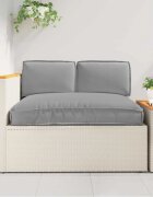vidaXL Комплект възглавници Оксфордска тъкан Сив 120 x 80 x 52 см
