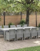 vidaXL Комплект за хранене в градината 11 бр. Светлосив и Антрацит