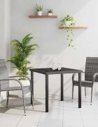 vidaXL Комплект за хранене в градината 3 бр. Сив