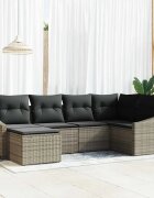 vidaXL Комплект за хранене в градината 6 бр. Сив