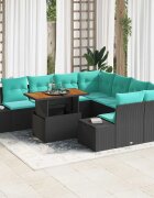 vidaXL Комплект за хранене в градината 9 бр. 8-Брой места