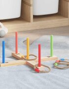 vidaXL Комплект за игра с пръстени Многоцветен 41 x 41 x 16 см