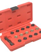 vidaXL Комплект за ремонт резба на запалителна свещ M14x125 16 части