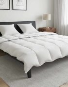 vidaXL Комплект завивки и възглавници 260 х 220 см Зима 350 gsm Бяло
