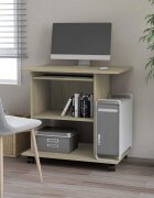 vidaXL Компютърно бюро дъб сонома 80x50x75 см инженерно дърво