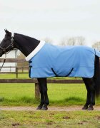 vidaXL Конско одеяло Пълно аквамариново 135 cm Полар флийс
