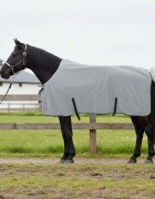 vidaXL Конско одеяло Пълно светло сиво и розово 125 cm