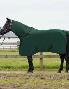 vidaXL Конско одеяло Пълно тъмно зелено 85 cm Полиестерен флийс