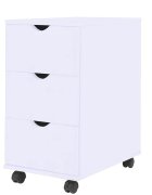 vidaXL Контейнер с чекмеджета 33x45x60 см бял