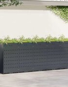vidaXL Контейнер за съхранение на 5 коша Антрацит